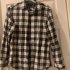 Banana Republic plaid long sleeve button down